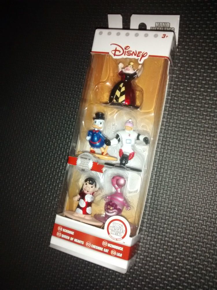 Disney Nano Metalfigs By Jada Toys Five Disney Character Minifigure Pack