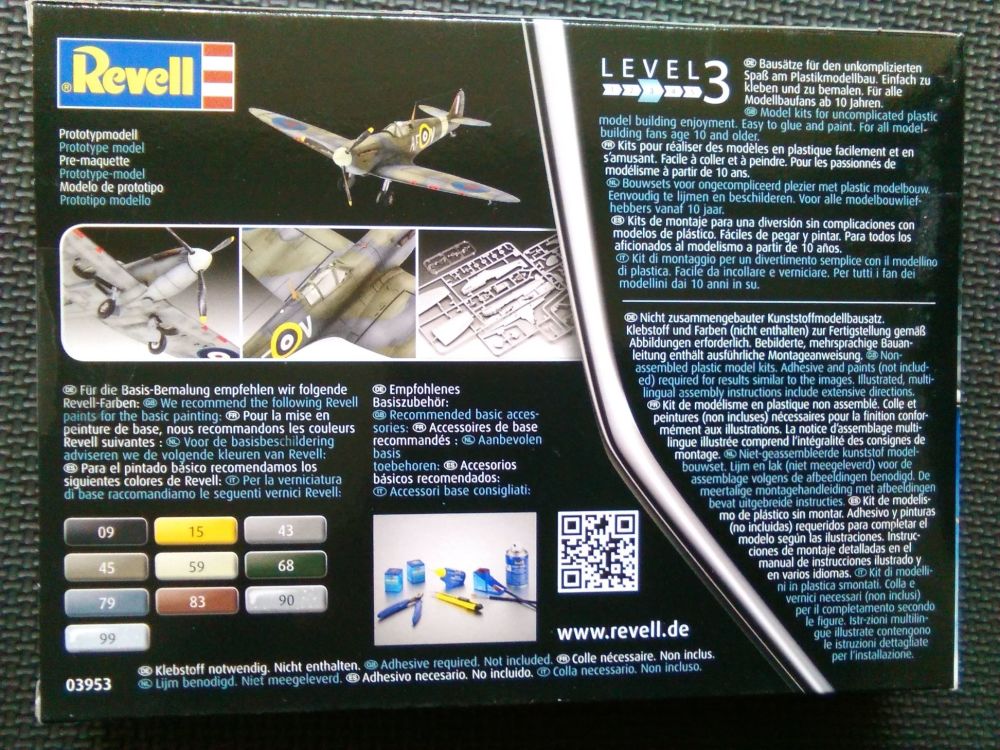 Revell  1/72 Supermarine Spitfire Mk.IIa Plastic Model Kit