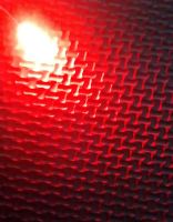 Qty 10 - 3mm Diffused Led - Diffused Type Lens - Red