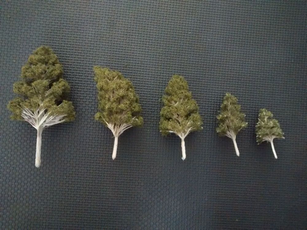 Foam Tree Pack - For Diorama, Model Railway, Display Model Scenes & Miniatures - PACK D