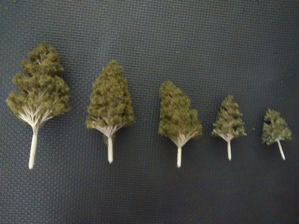 Foam Tree Pack - For Diorama, Model Railway, Display Model Scenes & Miniatures - PACK F