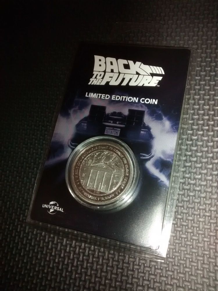 Back To The Future Limited Edition Coin Fanattik Universal Studios Silver Edition