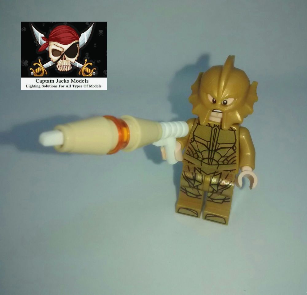Lego Minifigure - Atlantean Guard Figure - Split From Set 76085