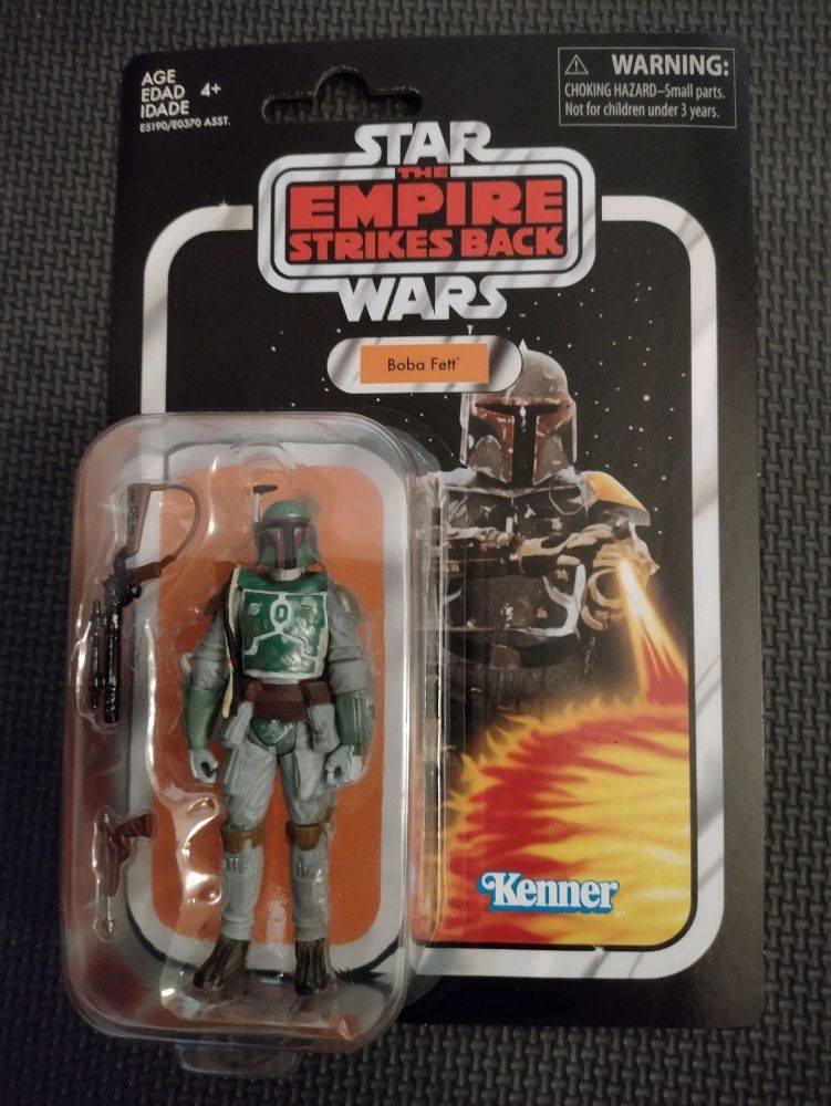 Star Wars - Kenner Hasbro - The Vintage Collection - VC09 - The Empire Strikes Back - Boba Fett - E5190/E0370 - Premium Collectable Figure Set 3.75" T