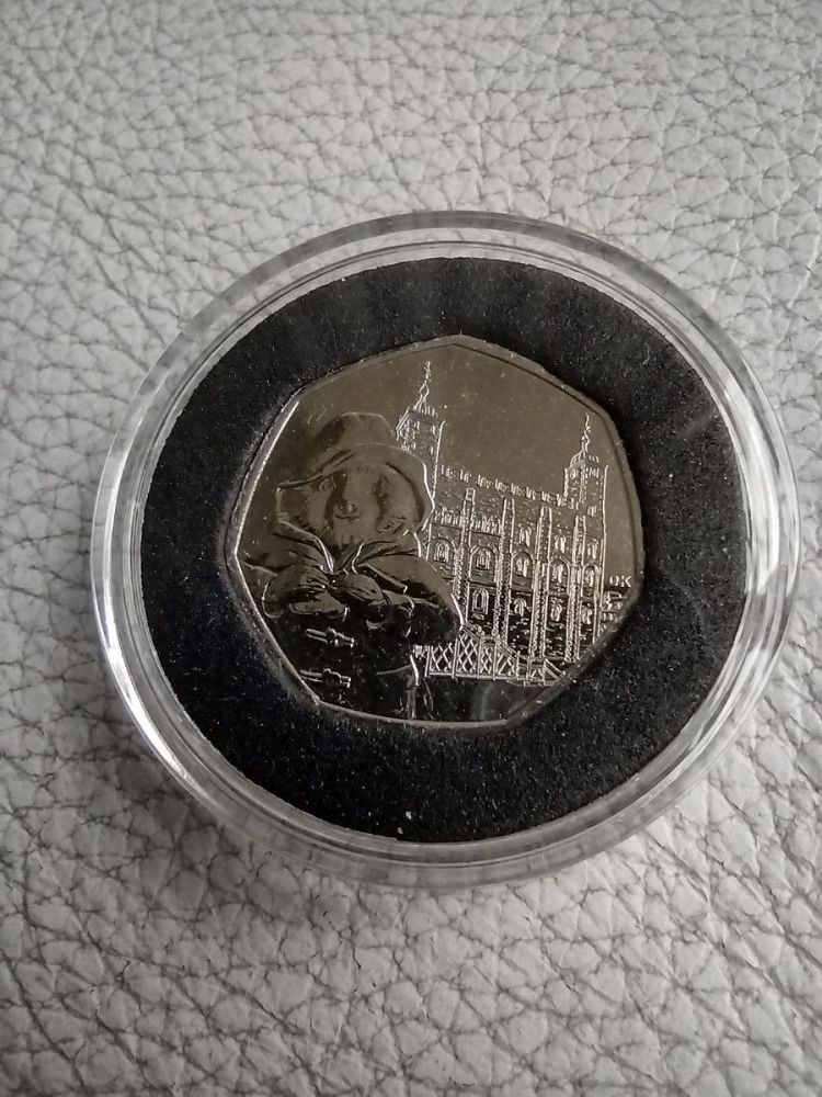 UK Collectable 50p Coin - Paddington Bear Series- Tower Of London - 2019