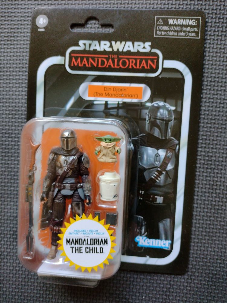Star Wars - Kenner Hasbro - The Vintage Collection - VC177 - The Mandalorian & The Child F0880  Premium Collectable Figure Set 3.75"
