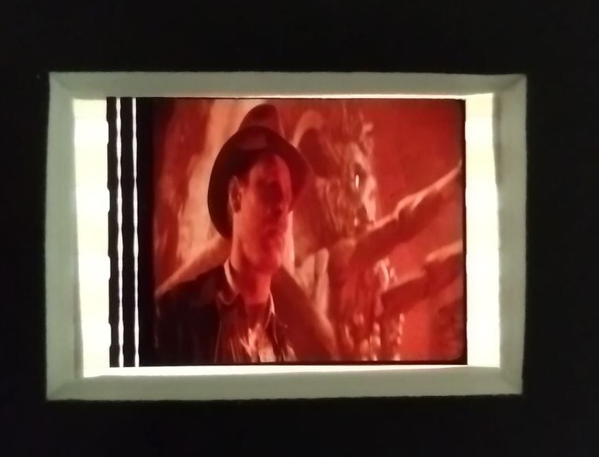 Genuine 35mm Screen Used Movie Cell Display Indiana Jones and the Temple Of Doom Ref No 302286