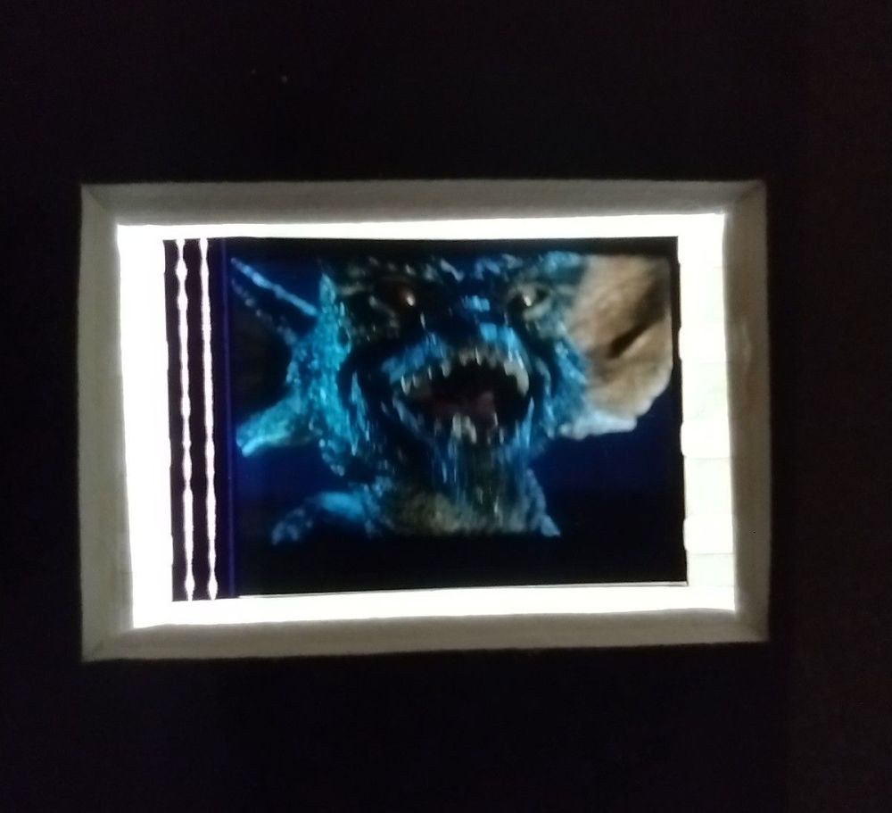 Genuine 35mm Screen Used Movie Cell Display Gremlins Ref No 302289