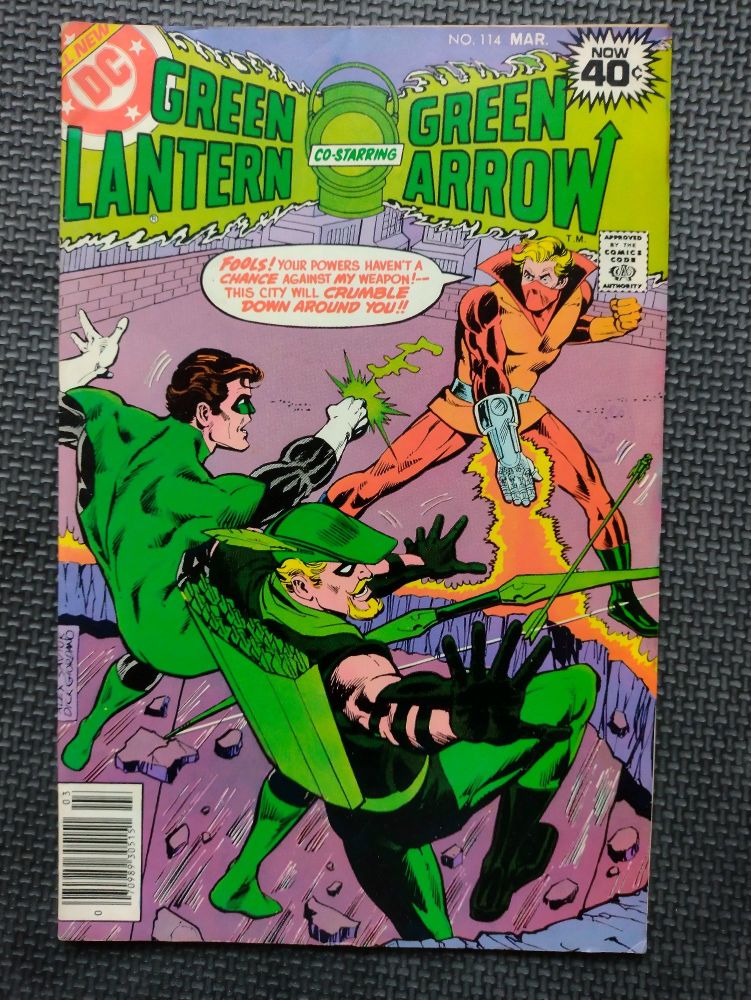 DC Comics Retro Comic Book 1970s Green Lantern & Green Arrow  Issue 114