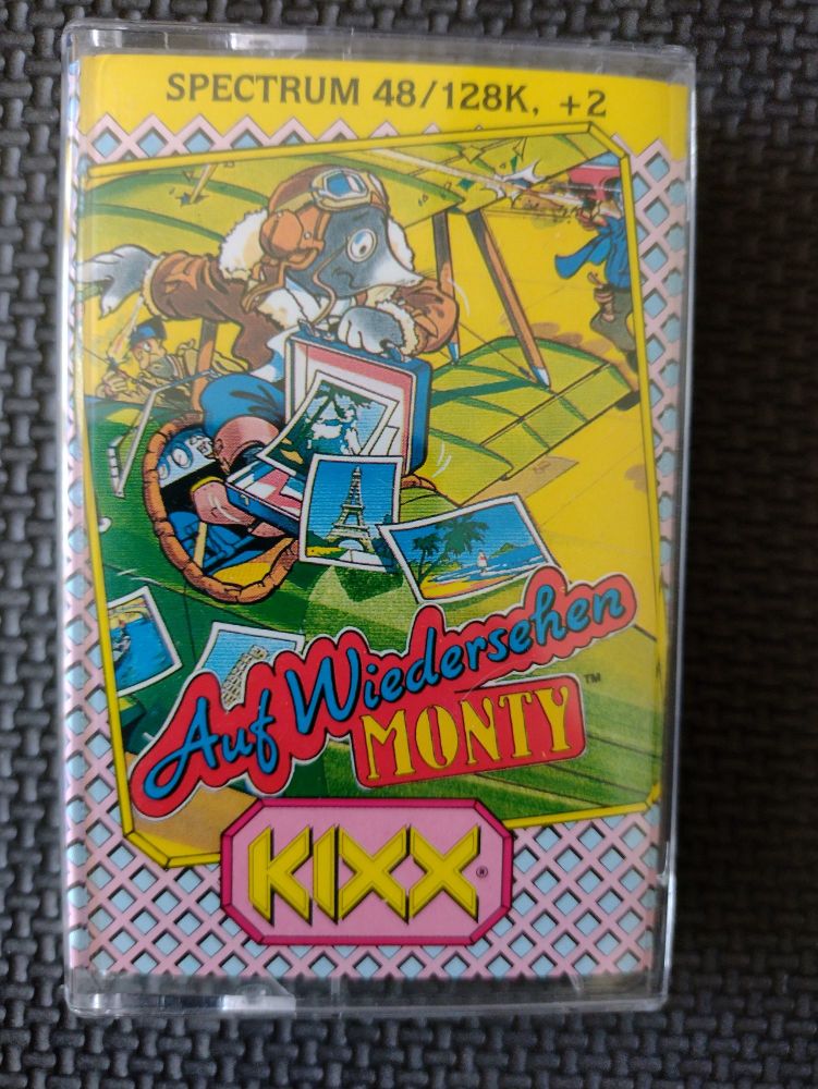 Auf Wiedersehen Monty Kixx Vintage ZX Spectrum 48K 128K +2 +3 Software Tested & Working