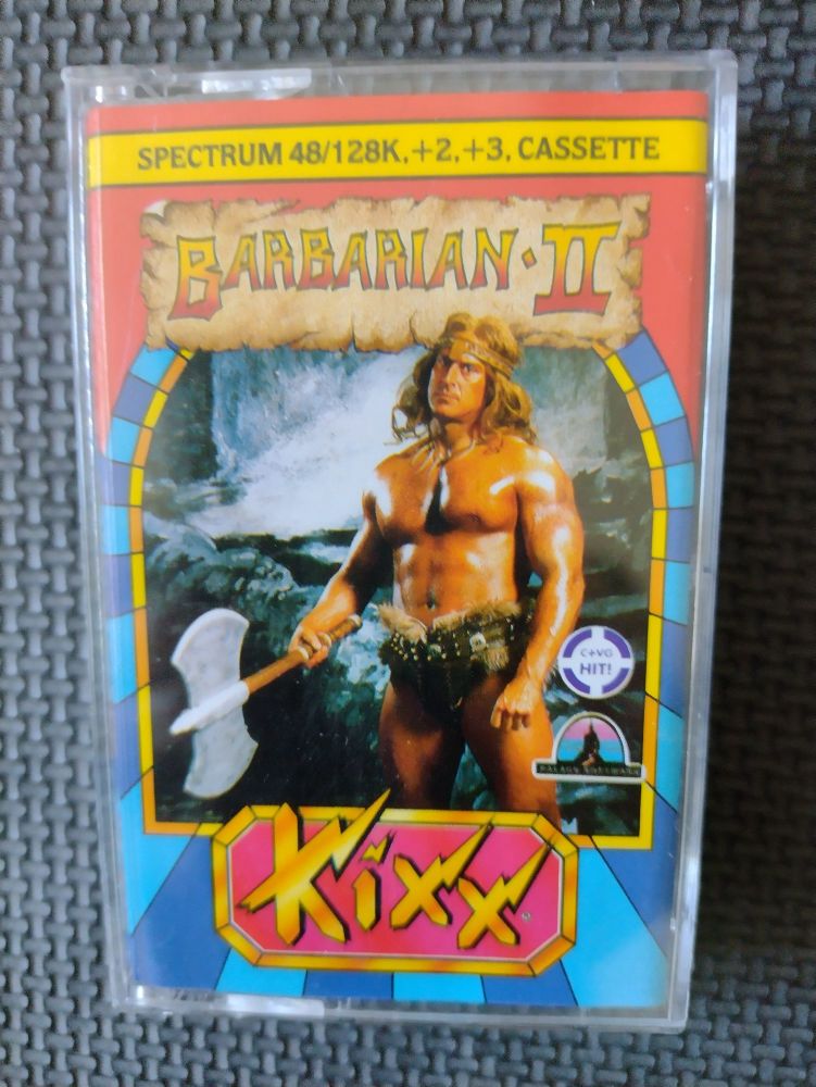 Barbarian II Kixx Vintage ZX Spectrum 48K 128K +2 +3 Software Tested & Working