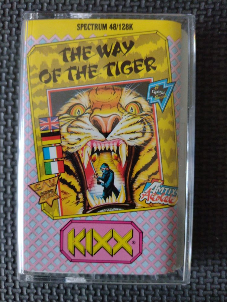The Way Of The Tiger Kixx Vintage ZX Spectrum 48K 128K +2 Software Tested & Working