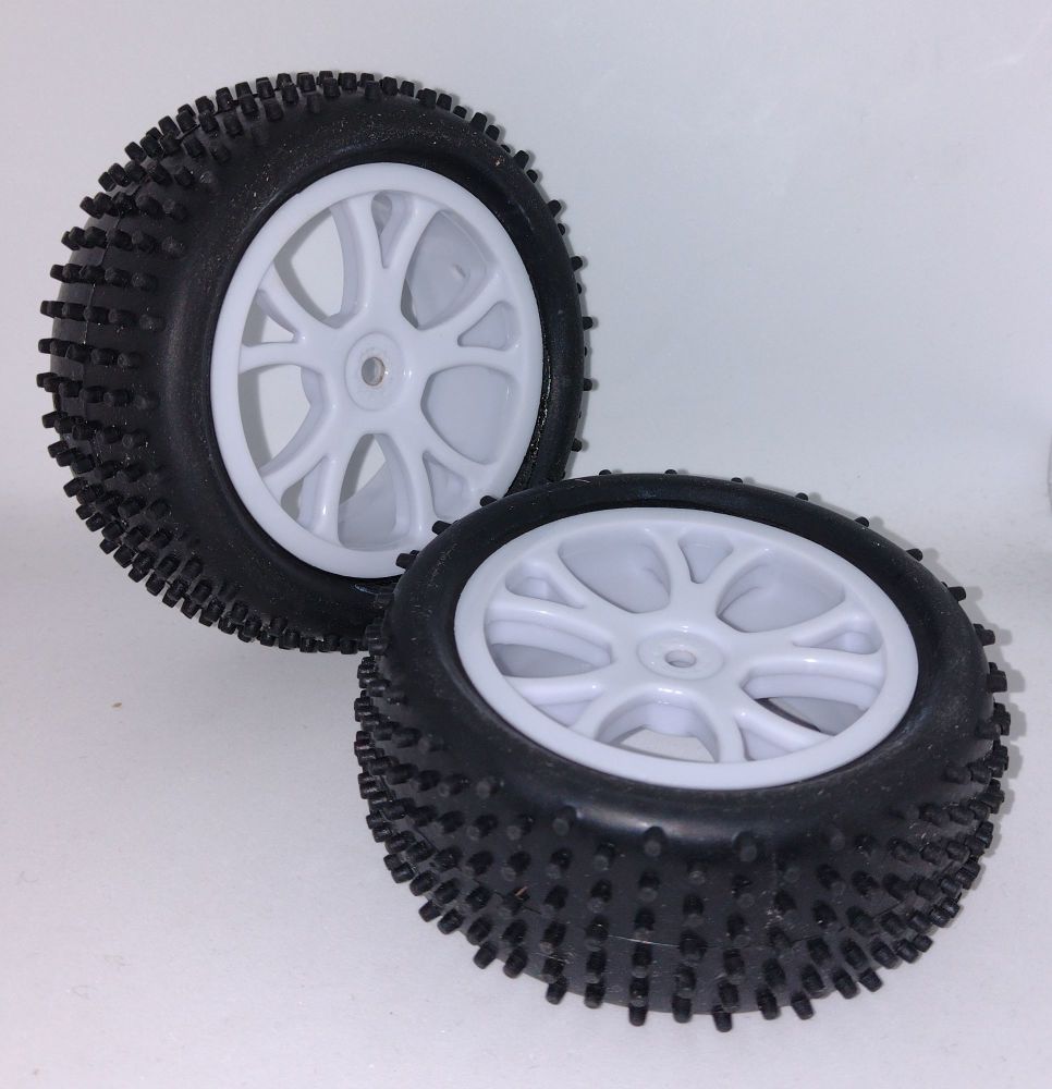 FTX Vantage RC Car - Front Wheels & Tyres - Pre-mounted - Brand New