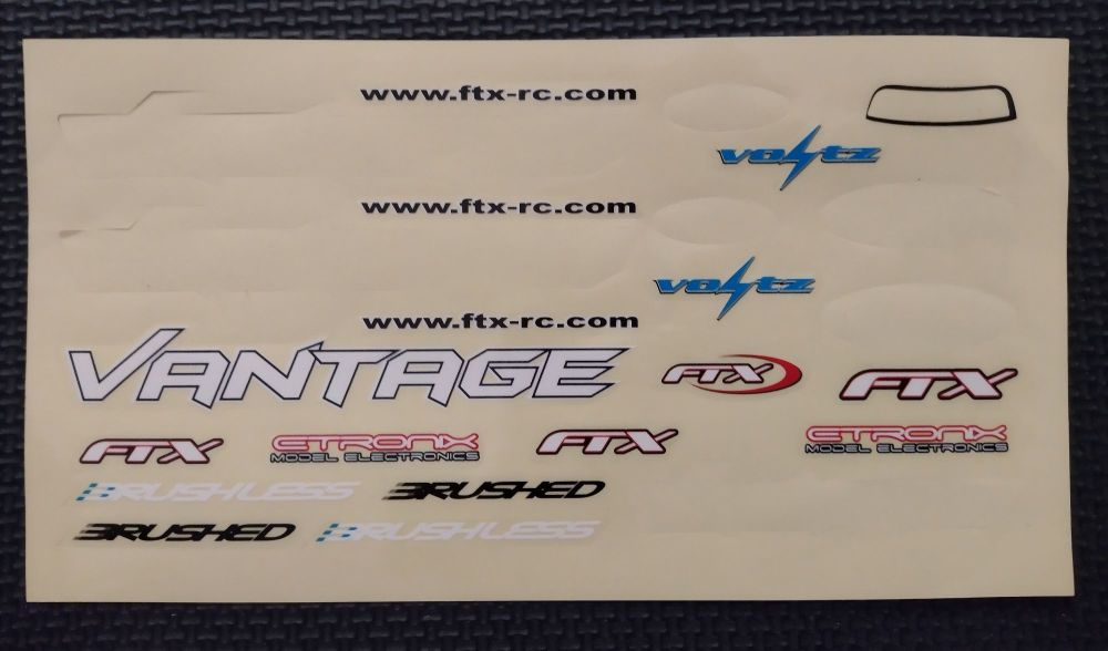 FTX Vantage - Official Body Shell & Sticker Sheet - FTX6282 - Brand New