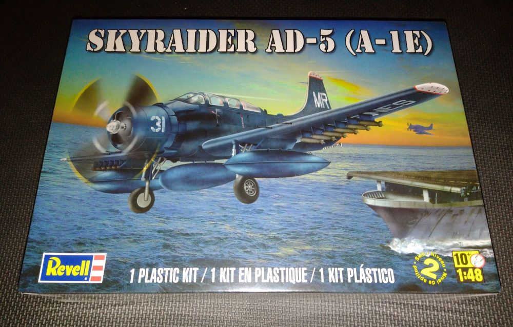 Revell Skyraider AD-5 (A-1E) Plastic Model Kit 1:48 Scale - Skill Level 2
