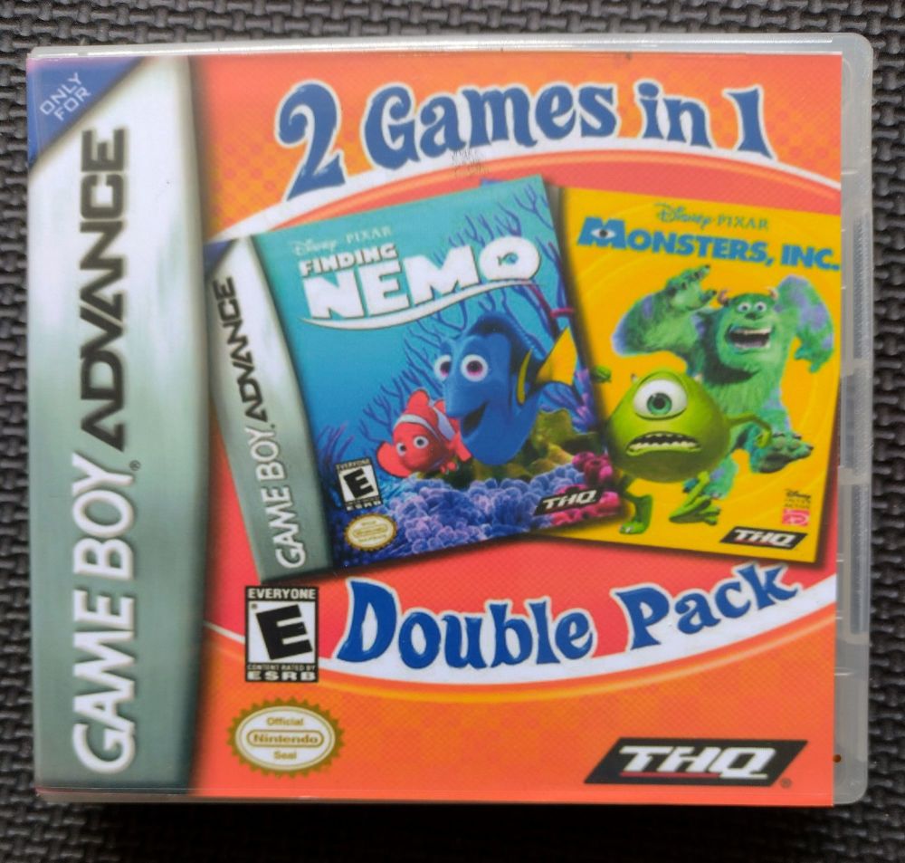 Finding Nemo & Monsters Inc - 2 In 1 - NINTENDO GAMEBOY ADVANCE / ADVANCE S