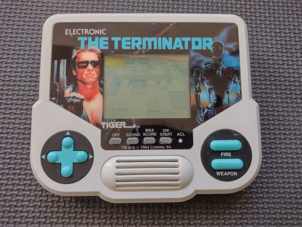 Vintage 1988 Tiger Electronics The Terminator Handheld LCD Game ~ Good Cond