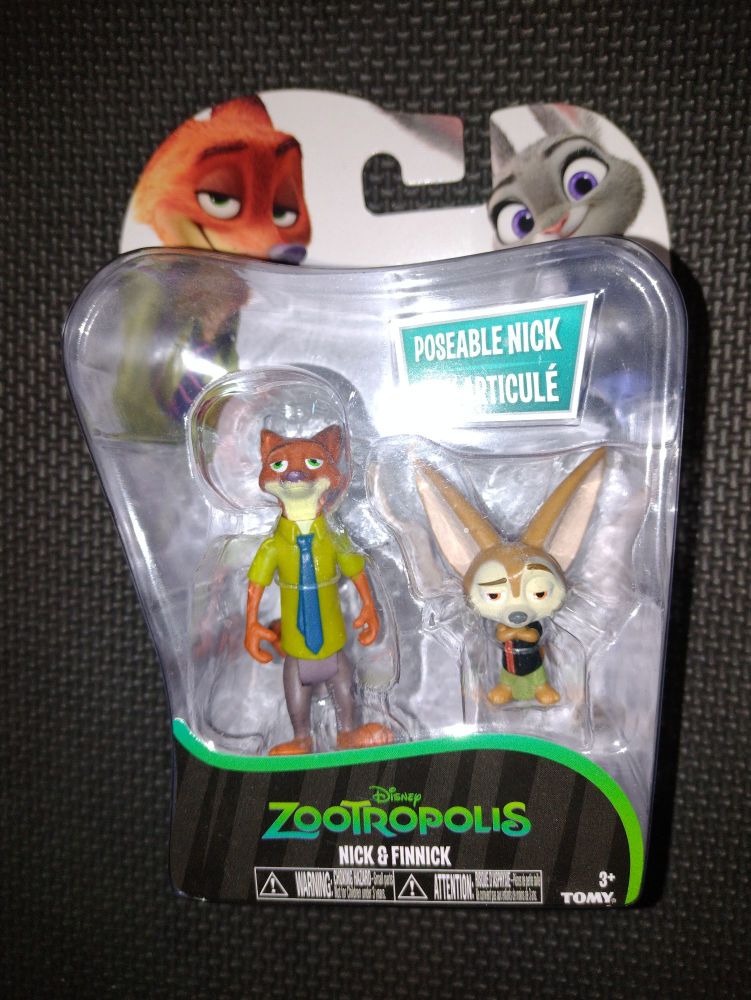 ZooTropolis Nick & Finnick 3 Inch Collectable Figures Carded & In Excellent Condition