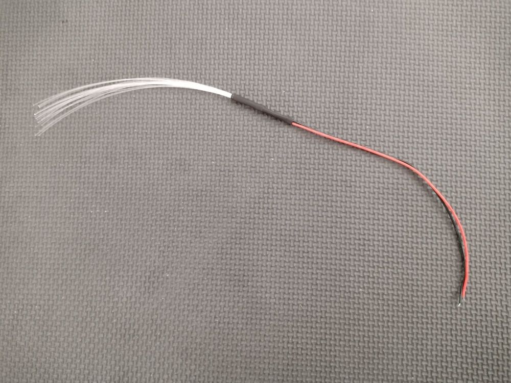 x1 Unit RED  Separate - 20 Fibre Strands ( 0.5mm strands )