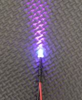 Qty 5 - 3mm Prewired Led - Ultra Bright - ULTRA VIOLET / UV / PURPLE