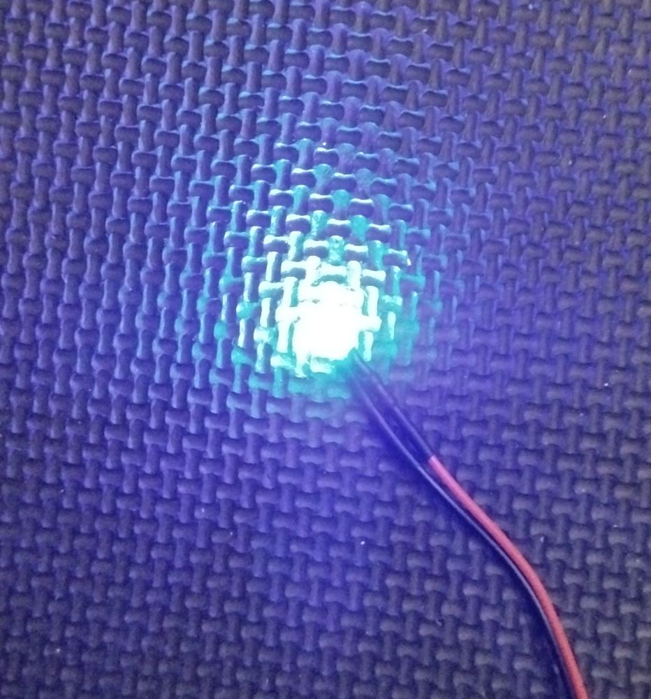 Qty 5 - 3mm Prewired Led - Ultra Bright - BLUE - FLASHING