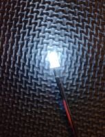 Qty 10 - 5mm Prewired Led - Diffused - COOL WHITE