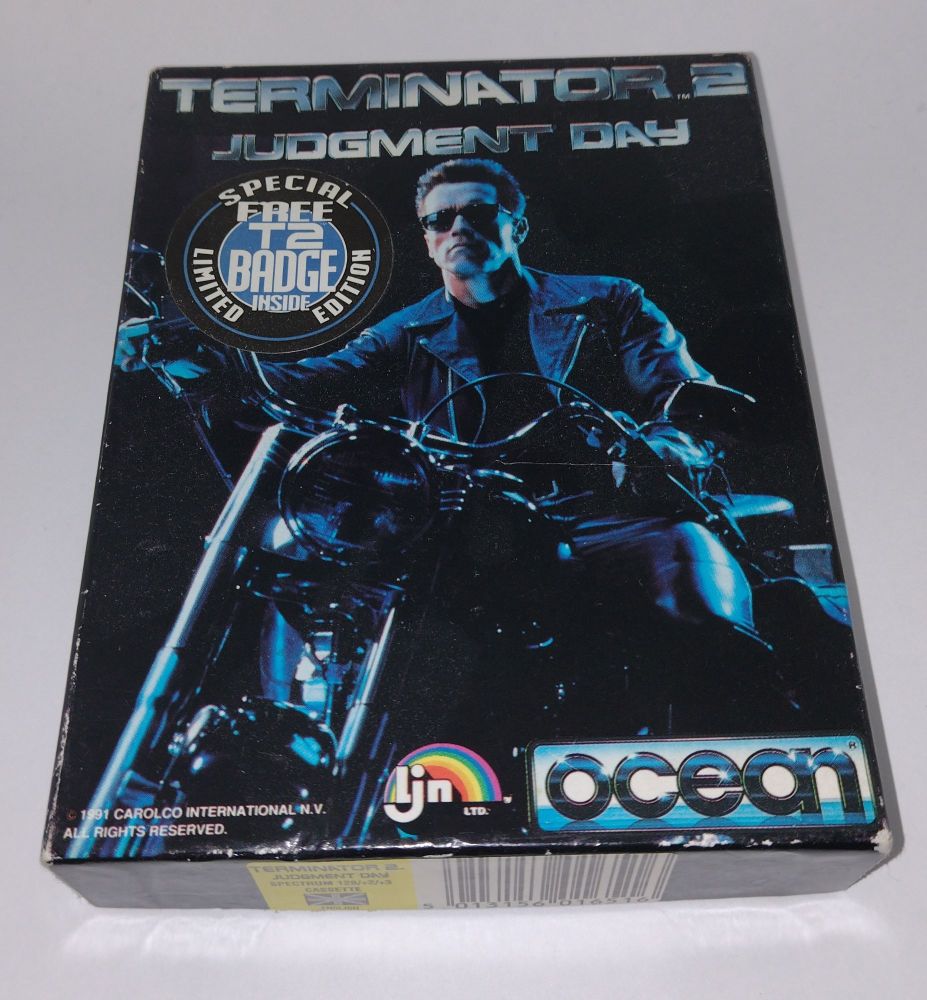 Terminator 2 Judgement Day Ocean Vintage ZX Spectrum 48K 128K +2 +3  Software Tested & Working