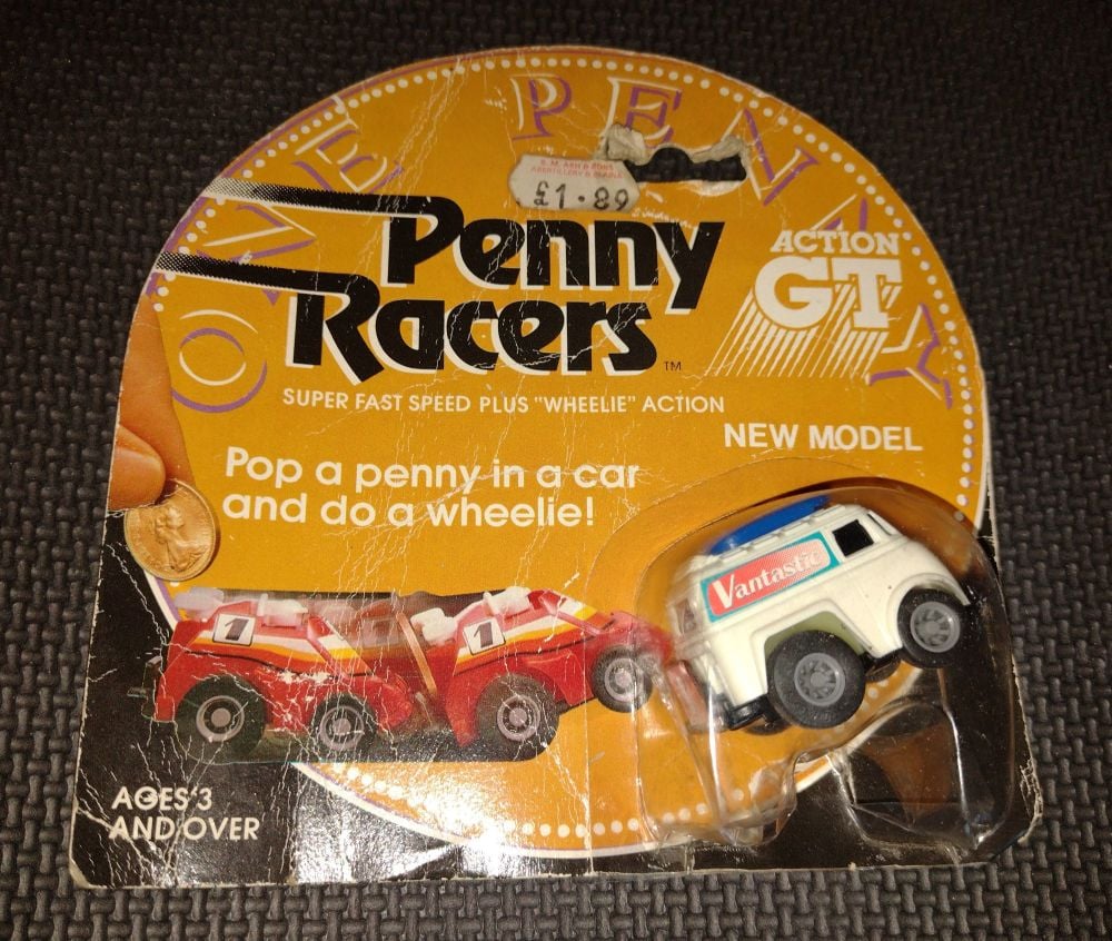 Original Takara Toys Penny Racer On Card - Vintage Toy - 40 Years Old