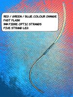 x1 Unit Red/Green/Blue Colour Changing Separate - 5 Fibre Strands - FAST FLASH (1mm strands)