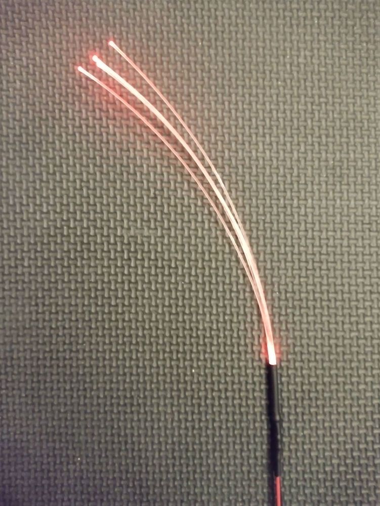 x1 Unit Red Separate - 5 Fibre Strands ( 1mm strands )