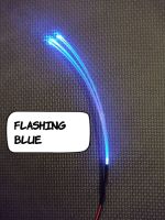 x1 Unit FLASHING Blue Separate - 5 Fibre Strands ( 1mm strands )