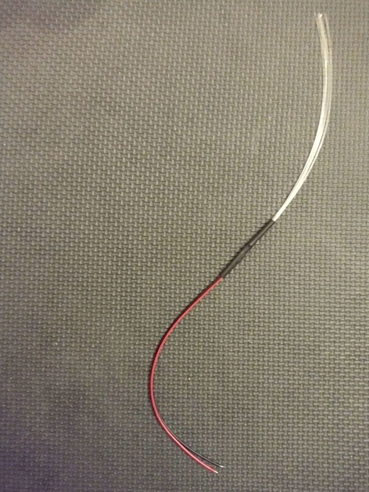 x1 Unit FLASHING Red Separate - 5 Fibre Strands ( 1mm strands )