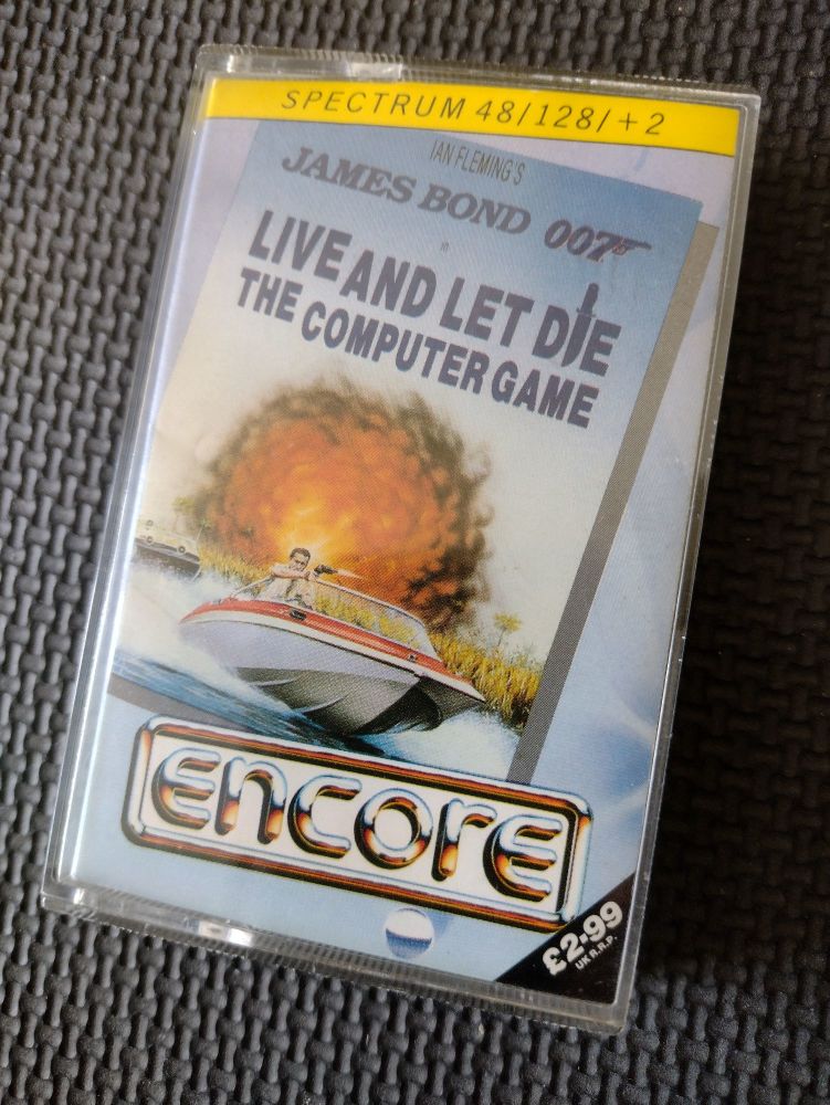 Live And Let Die Encore Vintage ZX Spectrum 48K 128K +2  Software Tested & Working