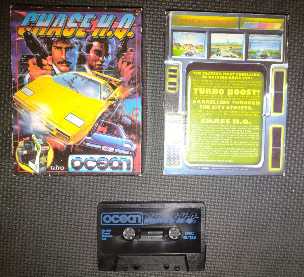 Chase HQ Ocean Vintage ZX Spectrum 48K 128K +2  +3 Software Tested & Working