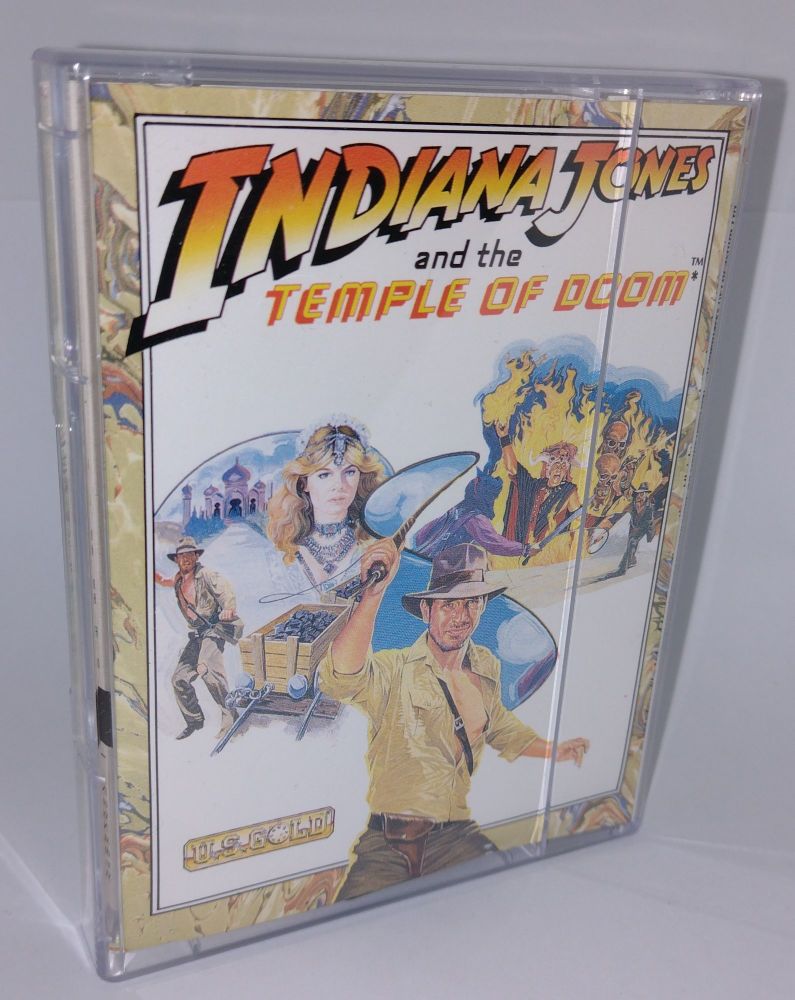 Indiana Jones Temple Of Doom Last Crusade US Gold Vintage ZX Spectrum 48K 128K +2 +3 Software Tested & Working