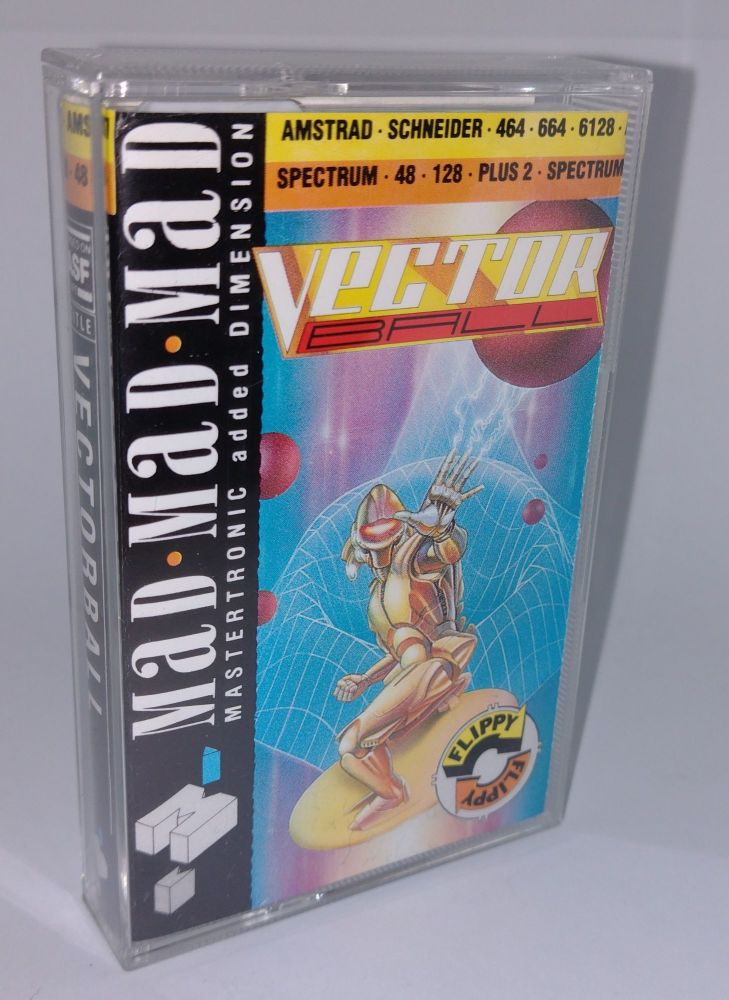 Vector Ball Mastertronic Vintage ZX Spectrum 48K 128K +2  Amstrad Software Tested & Working