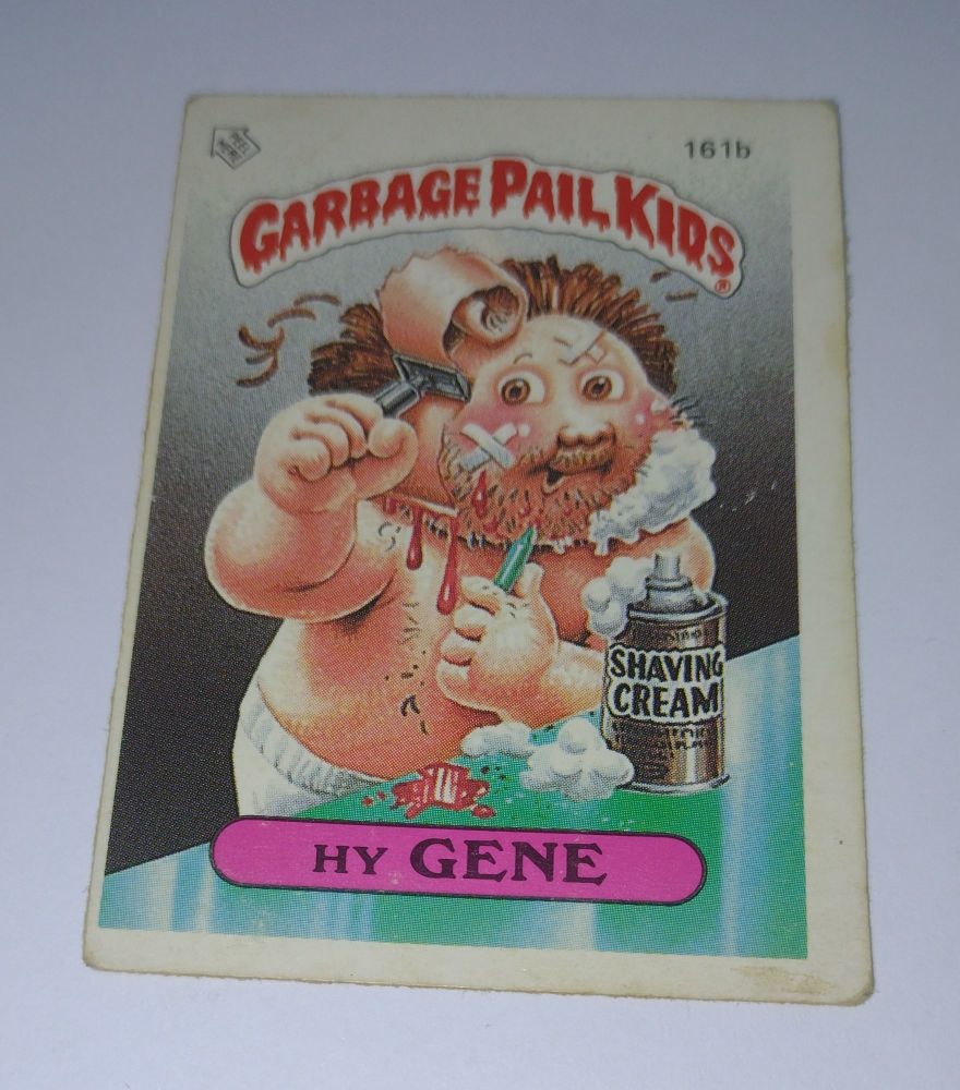 Original 1986 US Garbage Pail Kids Trading Card - Hy Gene - 161b