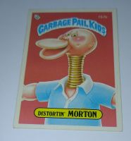 Original 1986 US Garbage Pail Kids Trading Card - Distortin' Morton - 157b