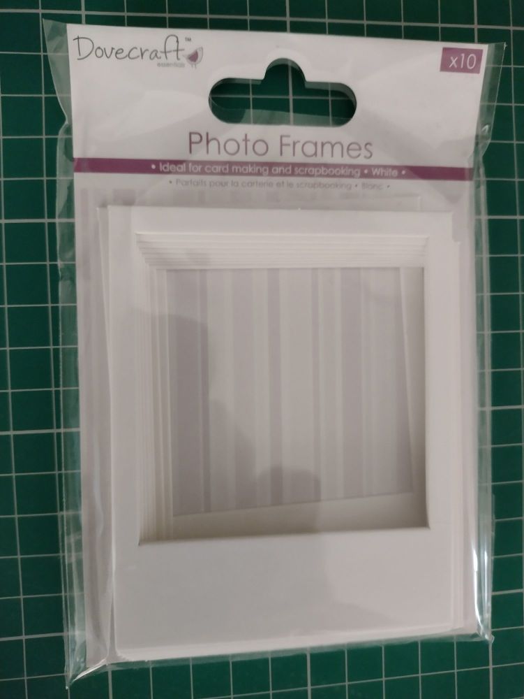 Qty 10 Dovecraft Polaroid Style Photo Frames For Scrapbooking Cardmaking Picture Mounting