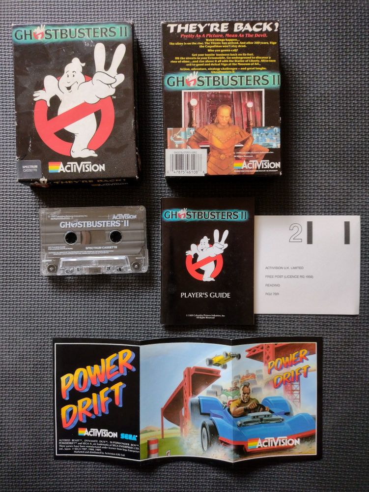 Ghostbusters II Activision Vintage ZX Spectrum 48K 128K +2 Software Tested & Working