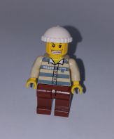 City / General Character - Custom - Brick Minifigure - Prisoner ( White Hat Version ) - Our Ref 2