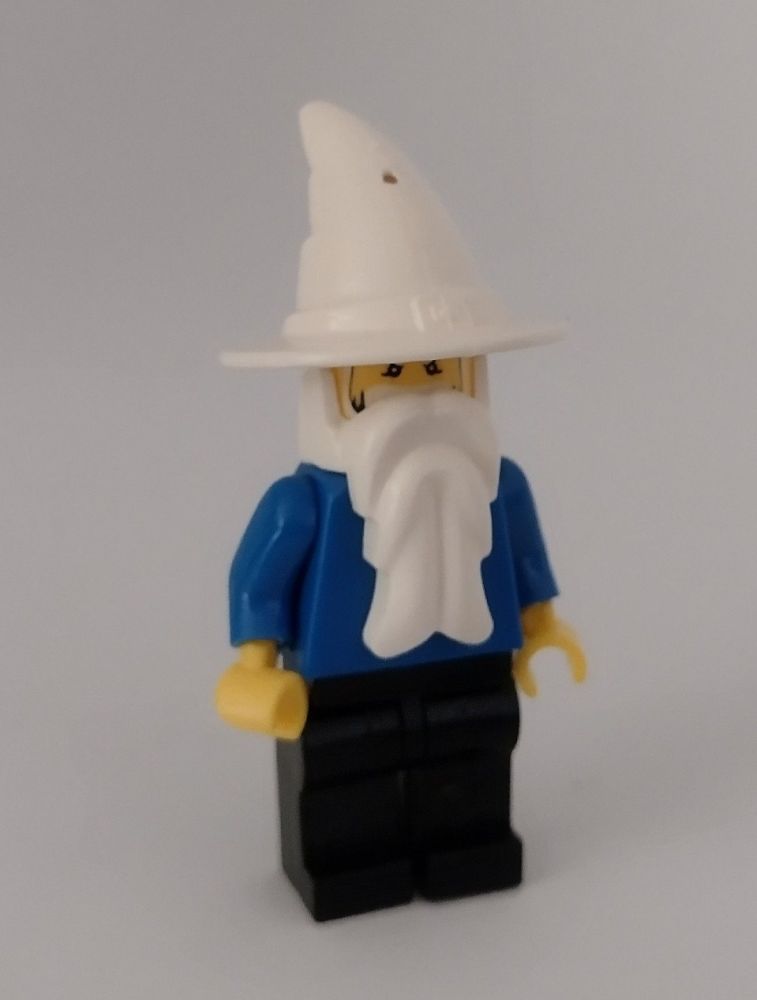 City General Character Custom Brick Minifigure Wizard White Hat Version