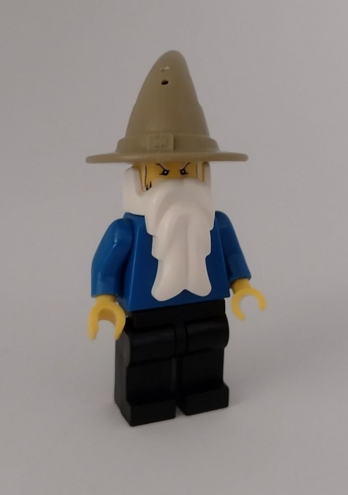 City General Character Custom Brick Minifigure Wizard Beige Hat Version