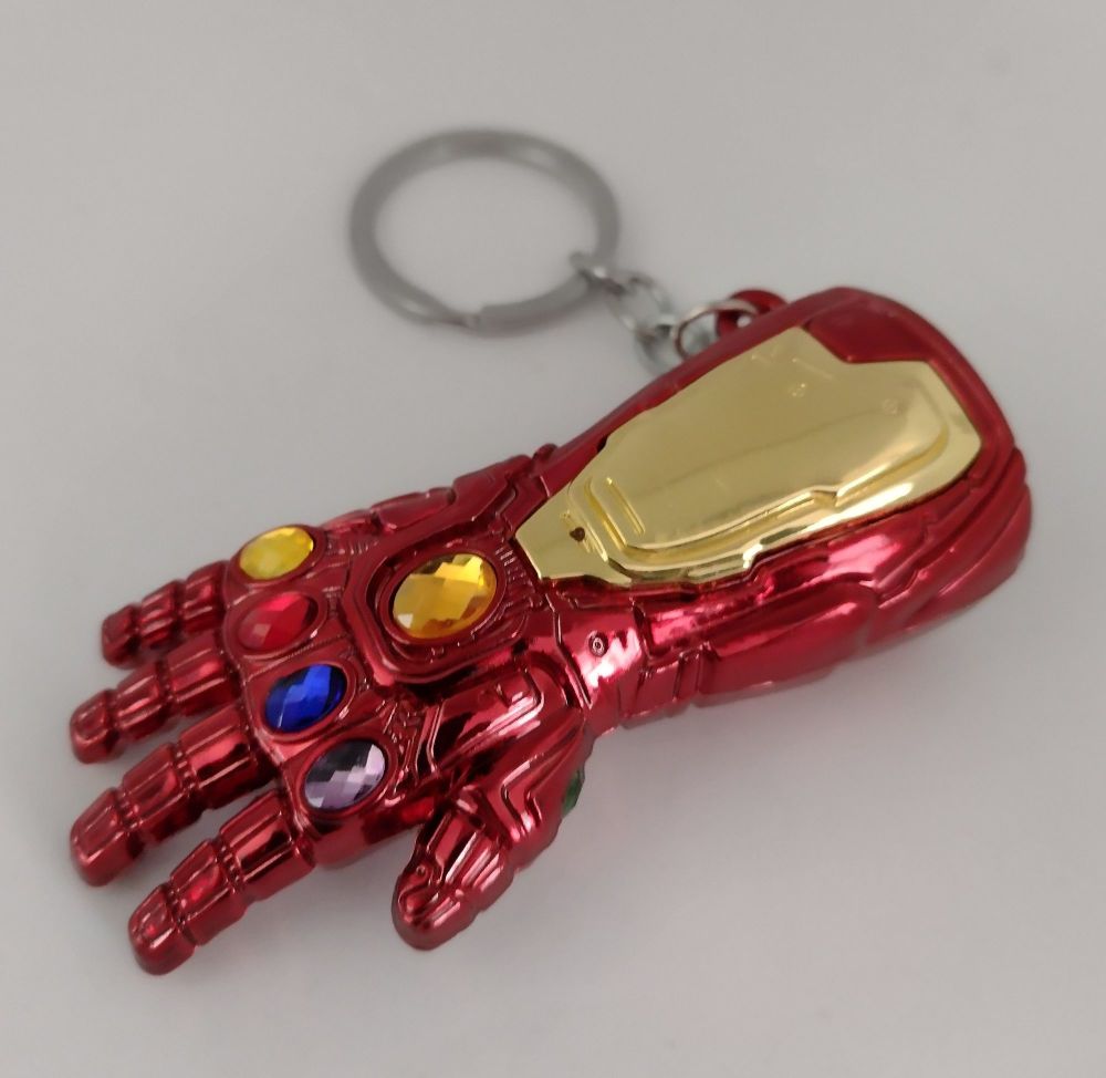 Avengers Iron Man Infinity Stone Gauntlet Keyring