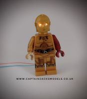 Light Up Lego Minifigure Star Wars Droid C3PO