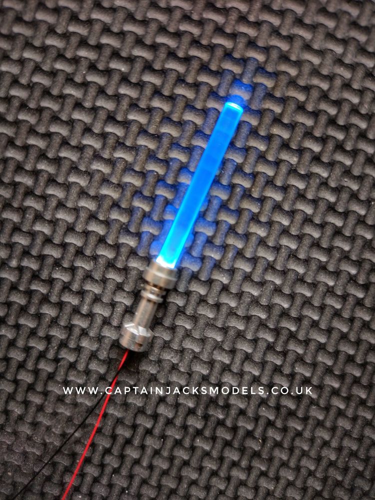 Light Up Lego Star Wars Lightsaber - Light Blue - Dark Silver Hilt