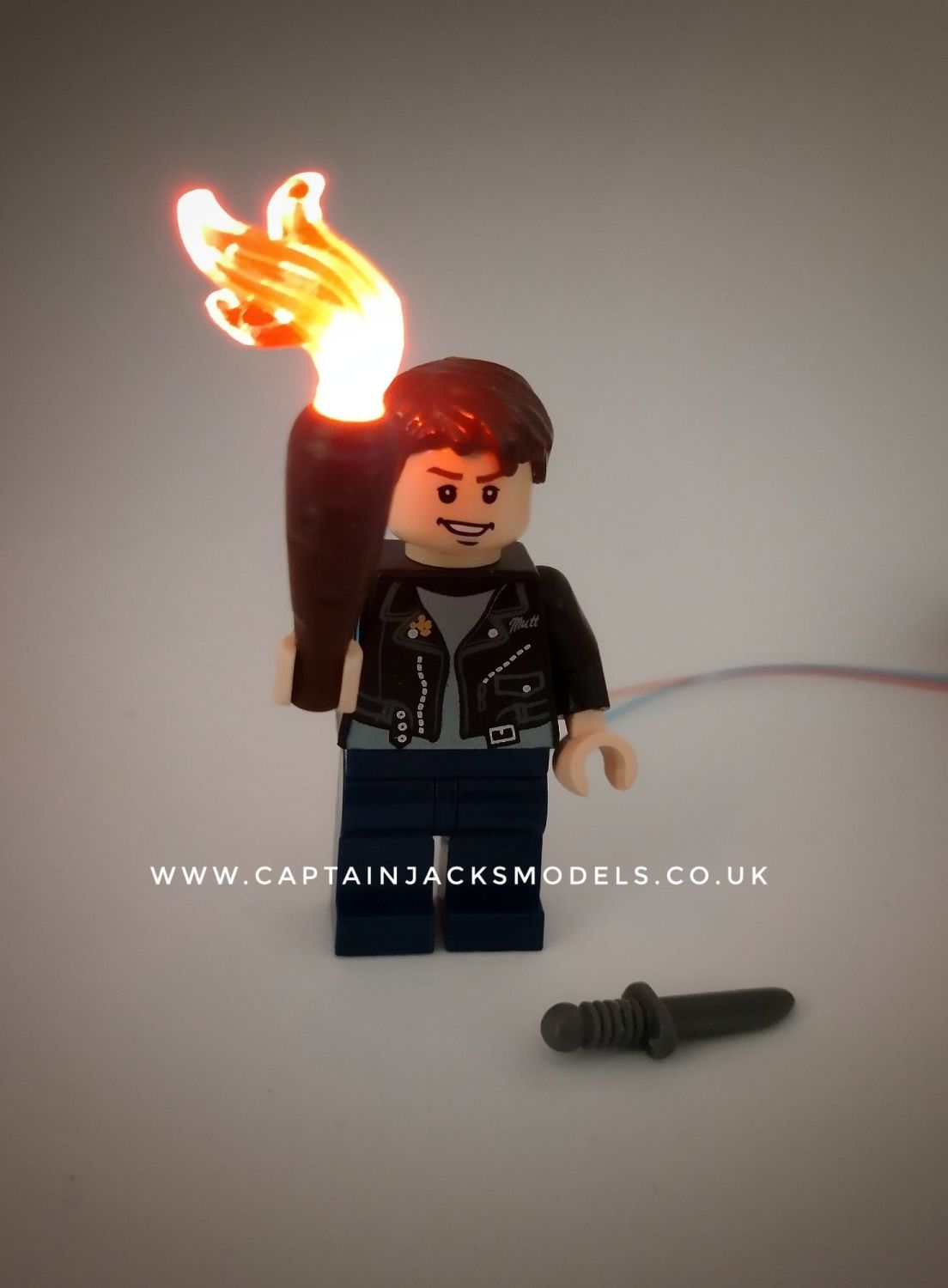 Light Up Lego Minifigure - Indiana Jones - Mutt Williams - 7624