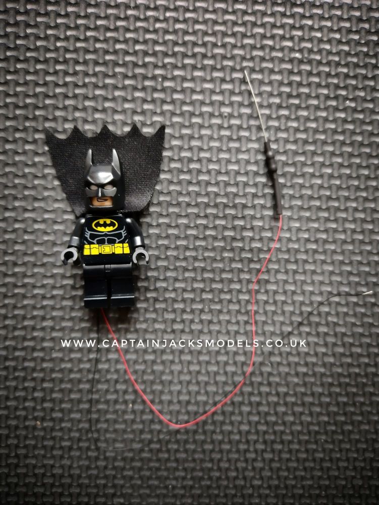 Light Up Lego Minifigure Batman Black Suit Yellow Belt