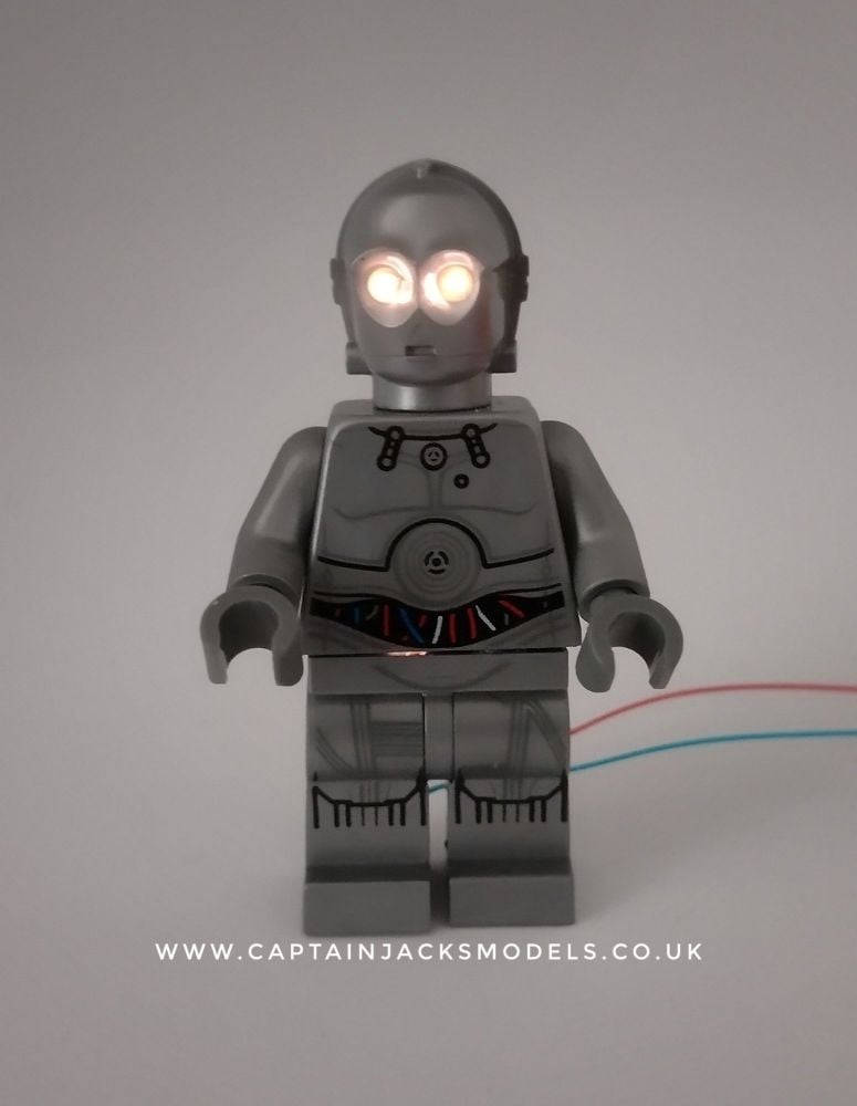 Light Up Lego Minifigure Star Wars U-3PO Protocol Droid