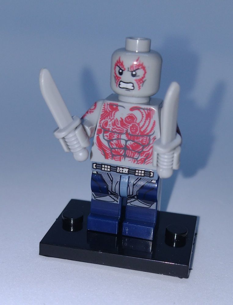 Custom Brick Figure - Guardians Of The Galaxy - Drax The Destroyer